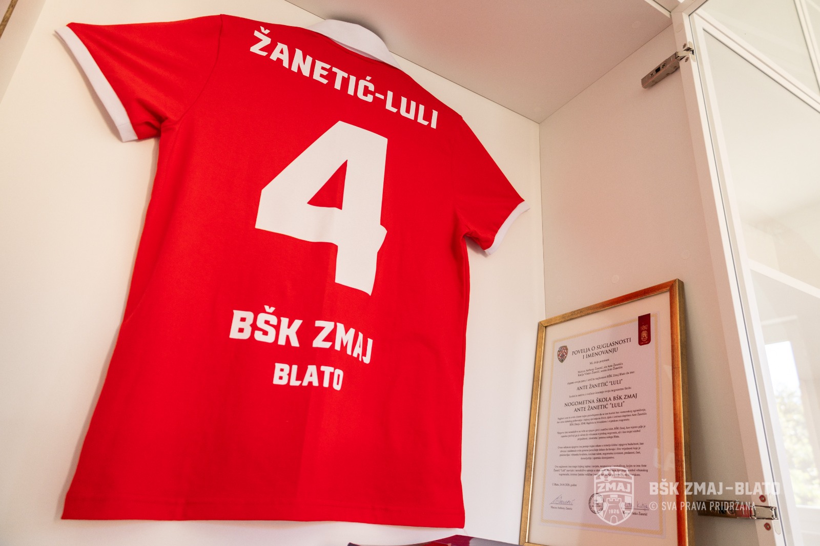 Nogometna škola BŠK Zmaj svečano imenovana po velikanu Hajduka Anti Žanetiću